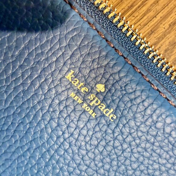 Kate Spade New York Navy Leather Crossbody Bag Pebbled - New - Never Used - Picture 12 of 15